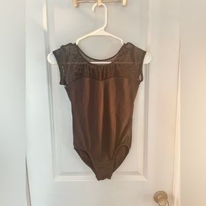 black ballet leotard